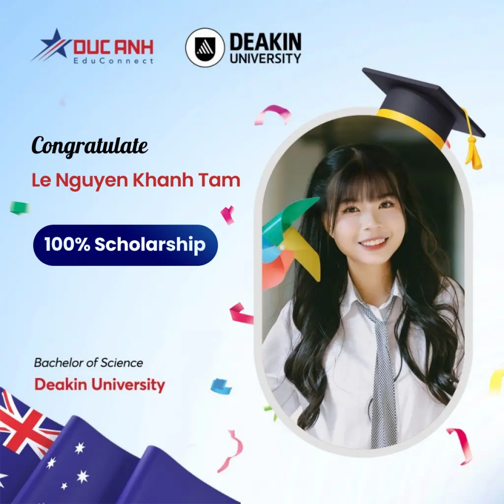 THE SECRET TO WINNING A 100% SCHOLARSHIP: REVEALED BY DEAKIN UNIVERSITY’s FULL SCHOLARSHIP RECIPIENT & DUC ANH EDUCONNECT