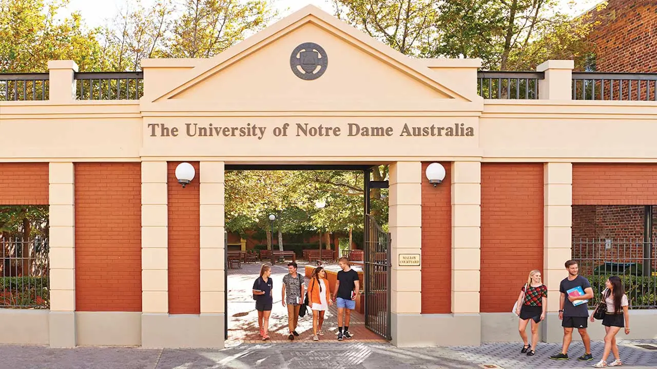 Thông tin về University of Notre Dame, Úc