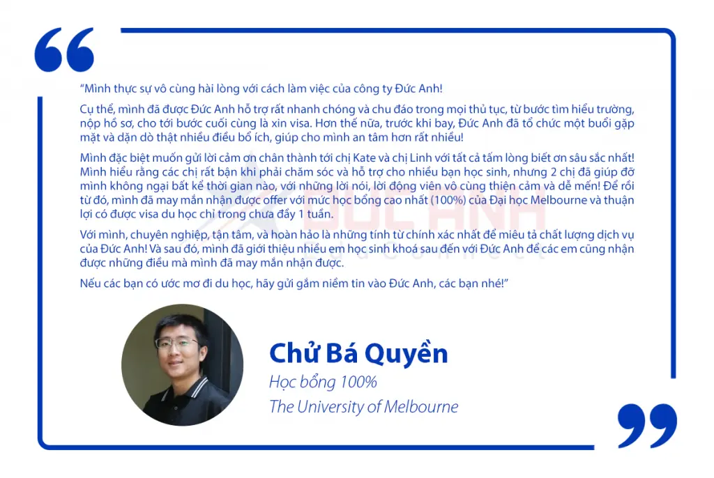 THÀNH CÔNG SĂN HỌC BỔNG 100% CỦA ĐẠI HỌC SỐ 1 NƯỚC ÚC LÀ TRẢI NGHIỆM NHƯ THẾ NÀO?