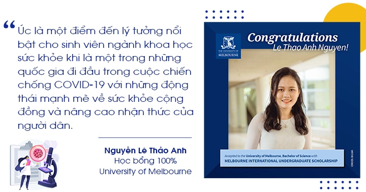 Chinh phục Học bổng 100% ngành Dược Lý học tại Đại học số 1 nước Úc & hoài bão của nữ sinh Việt