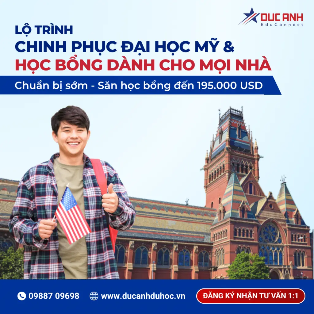 LỘ TRÌNH CHINH PHỤC ĐẠI HỌC MỸ & HỌC BỔNG DÀNH CHO MỌI NHÀ