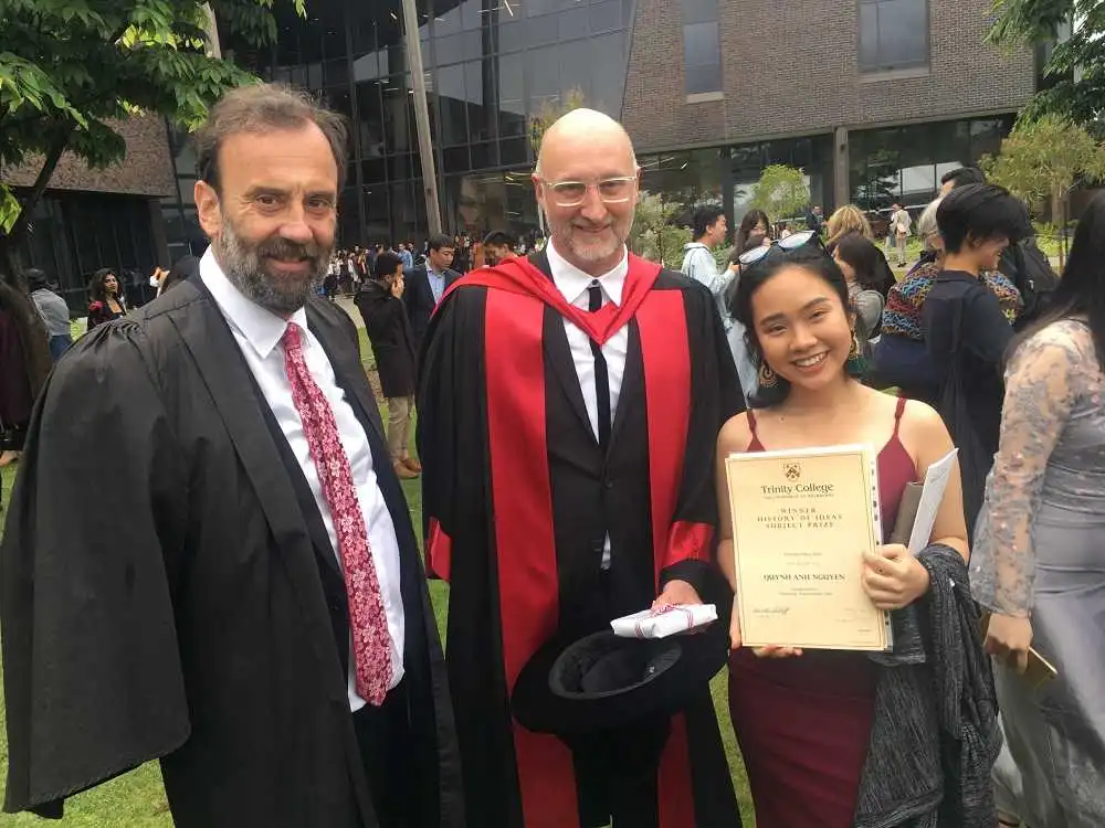 NHỮNG SINH VIÊN ĐỨNG ĐẦU TẠI ĐẠI HỌC MELBOURNE ĐƯỢC ƯƠM MẦM TỪ  TRINITY COLLEGE