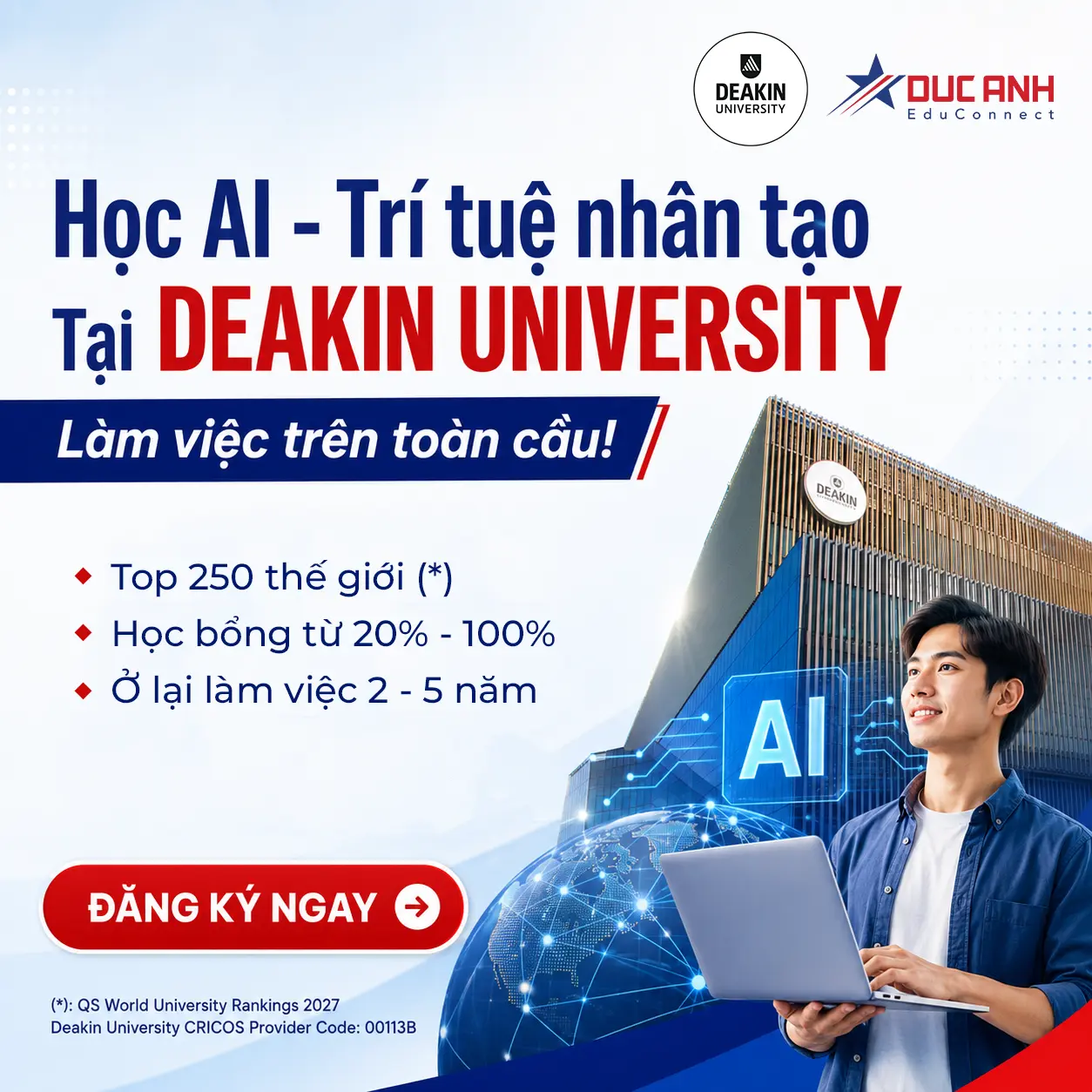 Trang bị kỹ năng của tương lai với bằng Cử nhân Trí tuệ nhân tạo tại Đại học Deakin