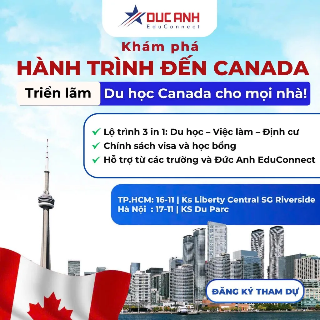 KHÁM PHÁ HÀNH TRÌNH ĐẾN CANADA TRONG TRIỂN LÃM “DU HỌC MỸ & CANADA CHO MỌI NHÀ”!
