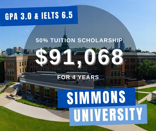 DU HỌC MỸ: CƠ HỘI HỌC BỔNG 50% CHỈ VỚI GPA 3.0 TẠI SIMMONS UNIVERSITY: TRÁI TIM CỦA BOSTON