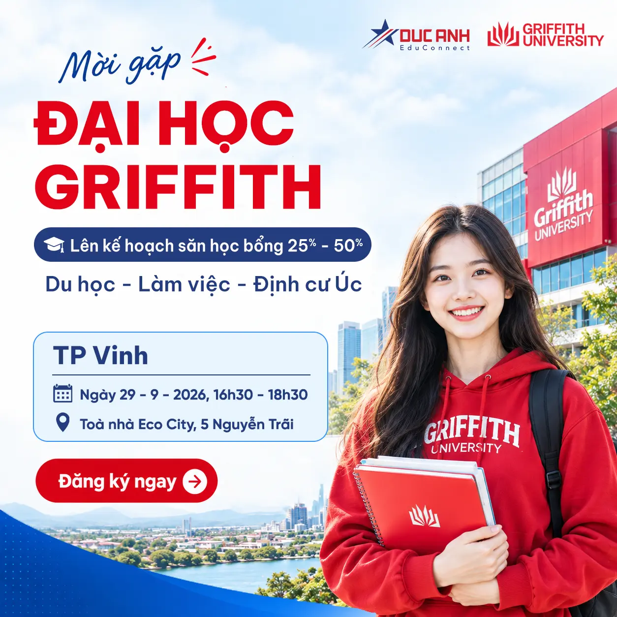 Invitation to Meet Griffith University in Vinh City
